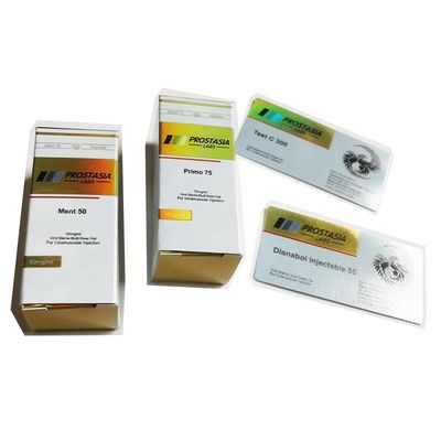 UV লেপ 10 মিমি ভায়াল বক্সস, 300gsm হোয়াইট পিচবোর্ড প্যাকেজিং বাক্স