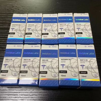 সিলভার হলোগ্রাম ফয়েল 10ml 20ml স্টেরিওড প্যাকেজিং বাক্স গ্লস ব্রাইট ফিল্ম সহ